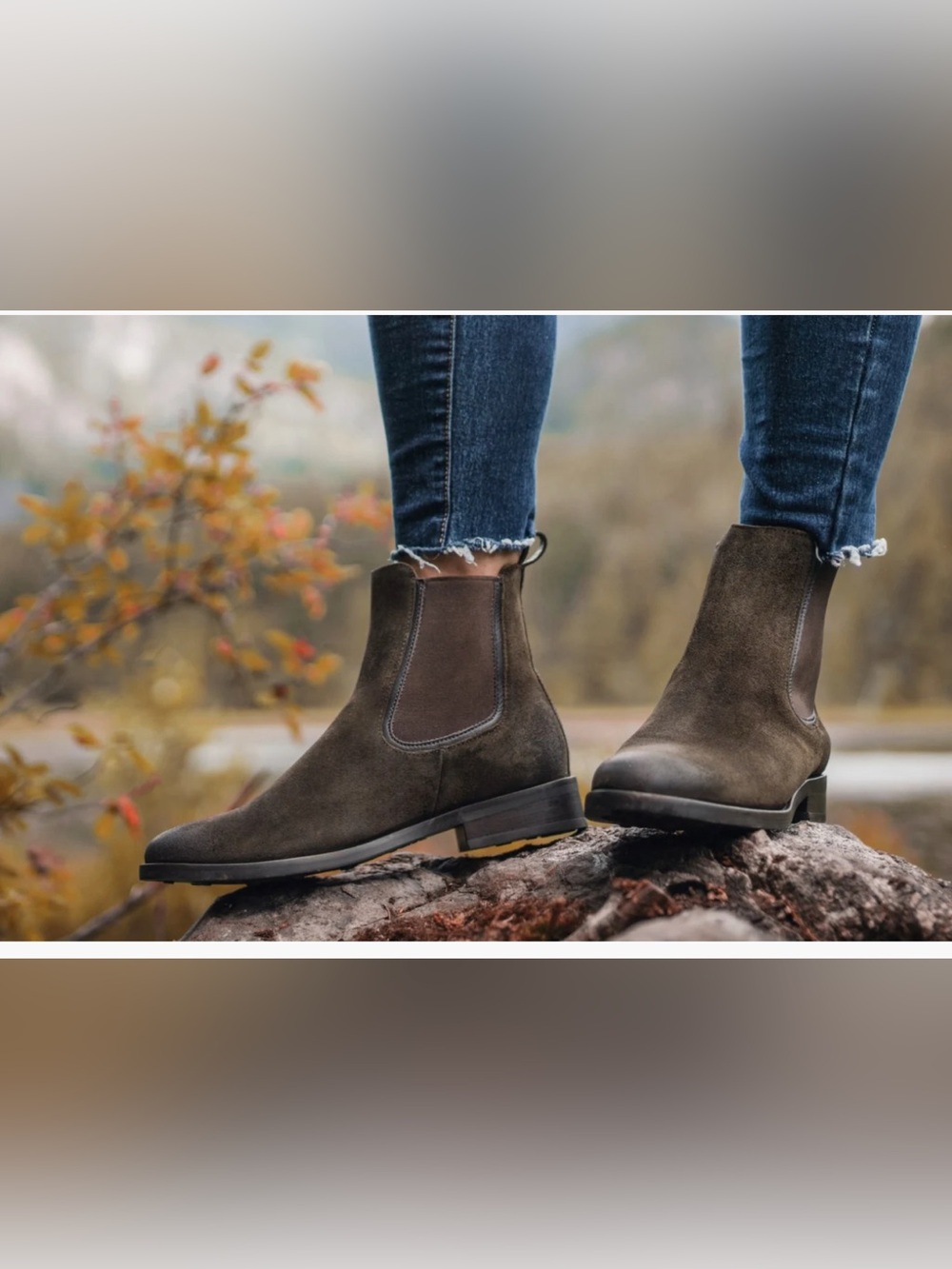 THURSDAY Duchess Women's Brown Suede Chelsea Boots Size 8